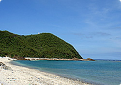クマヤ海岸の風景